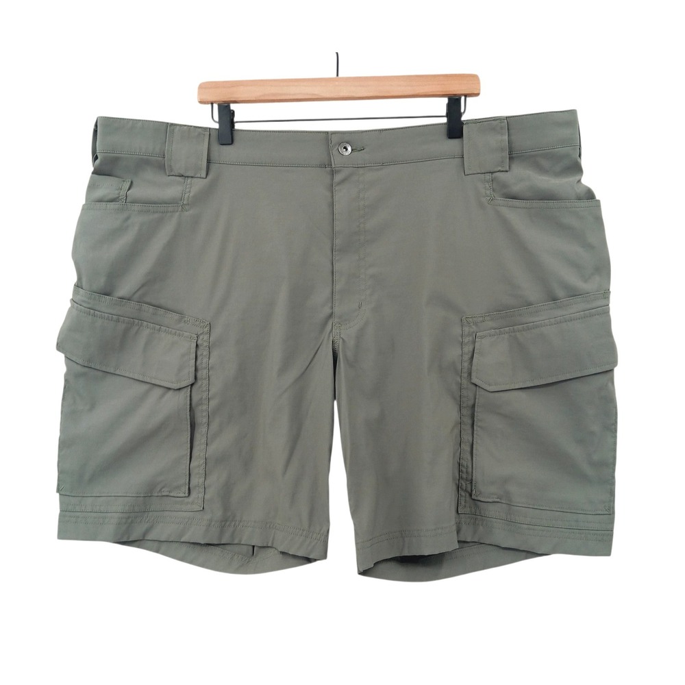 Duluth Trading Co Shorts Mens 46x9 Grey Cargo Relaxed Flex Dry on the Fly Hiking
